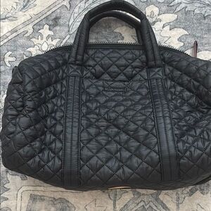 MZ Wallace Jimmy Black Quilted Handbag